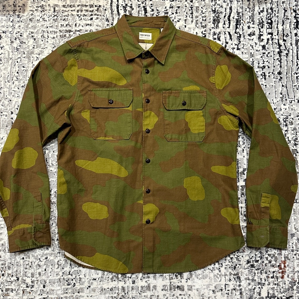 Todd Snyder Military Desert Camo Shirt Jacket Brand New